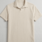 Swanah Men's Premium Textured Knit Polo Shirt - Cream Beige - Swanah.Store