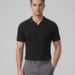 Swanah Men's Premium Textured Knit Polo Shirt - Navy Blue - Swanah.Store