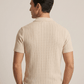 Swanah Men's Premium Textured Knit Polo Shirt - Cream Beige - Swanah.Store