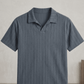 Swanah Men's Premium Textured Knit Polo Shirt - Grey - Swanah.Store