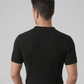 Swanah Men's Premium Textured Knit Polo Shirt - Black - Swanah.Store