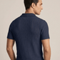 Swanah Men's Premium Textured Knit Polo Shirt - Navy Blue - Swanah.Store