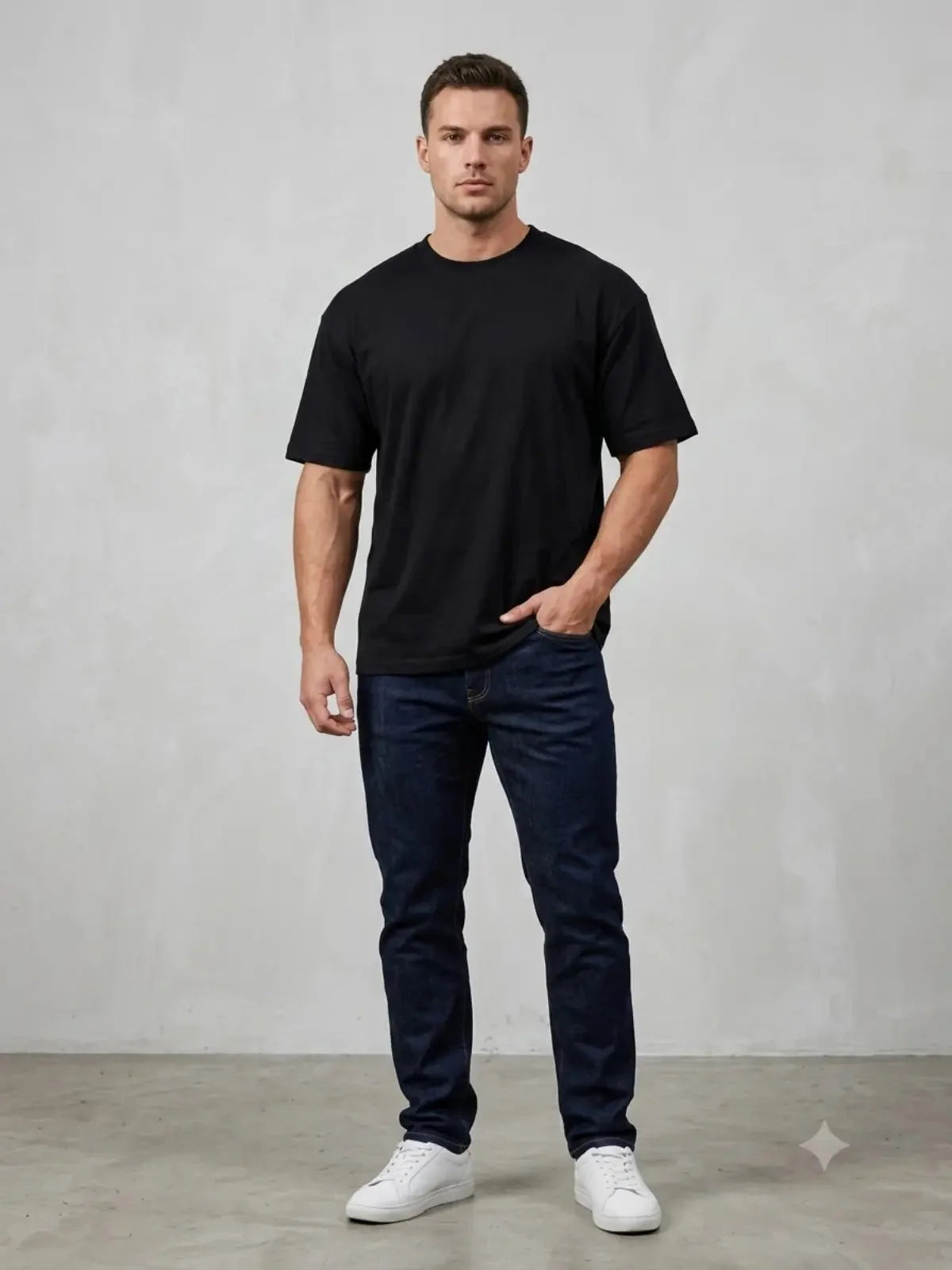 Premium Pure Cotton Drop-Shoulder T-Shirt - Swanah.Store