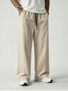 Premium Pure Cotton Baggy Trouser Beige Color - Swanah.Store