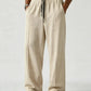 Premium Pure Cotton Baggy Trouser Beige Color - Swanah.Store